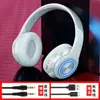 Fone de Ouvido Bluetooth Luminous Sem Fio Headset Bluetooth 5.0 Cartão Dobrável Subwoofer B39