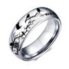 Anillos de joyería transfronterizos, anillos de acero inoxidable para hombres y mujeres, explosiones, anillos de rama de pájaro, fuentes, fabricantes grandes, favorablemente