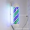 Luz Rotativa Barbearia LED Montada na Parede Salão de Cabeleireiro Luz Rotativa Impermeável Retro Salão de Cabeleireiro Placa Montada na Parede para Exterior Luz de Cabeça de Porta 2