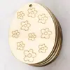 Huevos de Madera de Pascua con Cuerda Decoraciones para Fiestas Infantiles Manualidades DIY Piezas de Madera de Conejo Decoración para el Hogar