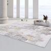 Alfombra de Franela Nórdica de Lujo Ligero Sala de Estar Alfombra Grande Abstracta Dormitorio Alfombra de Cabecera Manta Completa Alfombra Suave y Delicada con la Piel