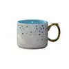 Taza de Cerámica Chapada en Oro Personalizada de Fábrica, Taza para Café y Leche, Taza de Agua de Gran Capacidad, Porcelana para Regalo de Oficina y Hogar