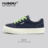 Tênis de Lona Azul Espesso Universal para Homens 2025 Novo Outono Leve Calçados Esportivos Sapatos Masculinos Tênis Casuais para Estudantes
