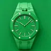 Reloj Colorido Estilo Sw Royal Oak, Reloj de Pulsera Resistente al Agua con Movimiento de Cuarzo, Reloj de Silicona Multicolor Selección de Influencers Ap