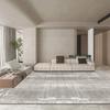 Tapete Cinza de Alta Qualidade para Sala de Estar Veludo de Laço Luxo Leve Tapete para Mesa de Centro Novo Estilo Chinês Estilo Nórdico Minimalista Tapete de Chão Doméstico para Quarto ao Lado da Cama