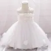 Vestido para Niños del Fabricante 2026 Estilo Nuevo Europeo y Americano Vestido para Niña Malla Floral Vestido de Princesa para Bebé Vestido para Niños de un Año