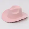 Chapéu de feltro liso de origem transfronteiriça Amazon, chapéu de feltro de cor sólida, chapéu de jazz retrô britânico, fedora de aba reta para homens e mulheres