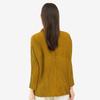 Blusa plisada de manga larga Miyake, camisa lisa simple para mujer, estilo coreano, holgada, nueva 2026, Tencel, de un solo botón, ropa para mujer
