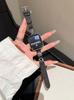 Correa de Mezclilla con Pegamento Irregular Adecuada para Apple 89 S10 S1 Huawei Fit4 Gt5 Xiaomi 10 Pulsera