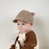 Gorro de bebé de primavera y otoño, gorra de ala grande, gorra de béisbol coreana para bebé, color sólido, combinable con todo, gorra de viaje para el sol.