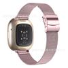 Aplicável a Fitbit Versa3/Sense universal smart metal nova fivela traseira tartaruga Milão pulseira agradável