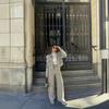 Chaqueta corta, abrigo y pantalón de traje para mujer, primavera 2024, transfronteriza entre Amazon Europa y Estados Unidos