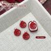 Nuevo estilo chino, joyería para uñas de Año Nuevo, aleación hueca, diamante, perla, fortuna, novia, decoración de uñas, venta al por mayor