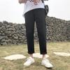 Pantalones Cortos Estilo Coreano Color Caqui Pantalones Casuales de Pierna Recta Corte Holgado Estilo Nuevo de Estudiante Color Sólido Verano Polar A prueba de Viento Pantalones