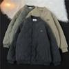 Chaqueta de Béisbol Acolchada de Algodón Estilo Americano Vintage para Hombre, Nueva Gruesa de Invierno 2022, Ropa de Algodón, Chaqueta Acolchada Estilo Ins