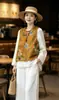 Nueva ropa de mujer estilo chino: Chaleco de jacquard de seda, una pieza lujosa y elegante, nueva colección 2026, top retro sin mangas para primavera y otoño