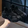 Zapatos deportivos para niños para primavera, otoño y verano, zapatos de punto volador para niños y niñas, nuevos zapatos de malla para bebé simples y elegantes sin cordones