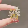 Broche com Acabamento de Luxo, Estilo Nicho e Simples, Alfinete de Roupa, Acessório de Pérola para Terno, Broche