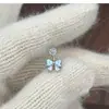 Anillo de Herradura con Lazo de Pedrería Súper Brillante en Forma de Corazón Pendientes de Botón Dulces y Delicados Pendientes Elegantes Accesorios Versátiles para las Orejas para Hombres y Mujeres
