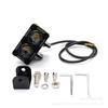 Faro LED cuadrado de doble lente externo para motocicleta de venta caliente transfronteriza 12-80v Faro brillante universal
