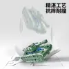 Robot Tanque Transformable Mecánico Giratorio Tres Formas Dedo Giroscopio Artefacto de Descompresión Juguete Creativo para Descomprimir el Aburrimiento