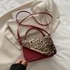 2025 Novo Design de Nicho Bolsa de Ombro Elegante Bolsa de Leopardo da Moda Bolsa Quadrada Pequena da Moda Bolsa Crossbody Distinta