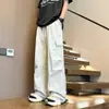 Pantalones de trabajo para hombre, nuevo estilo 2026, moda urbana americana, corte holgado, versátiles, pierna recta, pantalones largos casuales