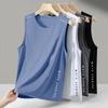 [Hielo/Frío] Chaleco de secado rápido para hombre, verano 2025, deportivo, fitness, running, de seda de hielo de secado rápido, sin mangas.