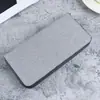 Nueva cartera larga con cremallera para hombre, cartera de lona de gran capacidad para negocios con múltiples tarjetas