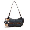 Bolso de Axila Elegante y Suave Estilo Coreano para Mujer 2025, Versátil Bolso de Hombro Cruzado de Moda con Lazo Estilo Ballet