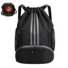 Novo Multifuncional Bolsa de Basquete à Prova d'Água com Sapatos Saco de Futebol Pacote Bolso Ombro Feminino Saco de Cordão Bolsa de Ginástica