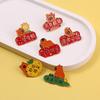 Adorável Pin de Metal Kapibala Texto Inspirador Acessórios de Vestuário Capivara Broche Decoração Mochila Estudante
