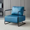Sofá reclinável de um lugar segmentado e acolchoado para casa de hóspedes, sala de chá, showroom, decoração de casa estilo moderno