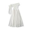 Ap25339-25 Nuevo Estilo de Verano Estilo Francés Vestido de Hombro Único de Puro Deseo con Cintura de Cinta y Falda Larga de Secado Rápido