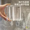 Estante de Almacenamiento para Portacepillos de Dientes de Pareja, Portacepillos de Dientes de Baño Montado en la Pared sin Taladro, Portacepillos de Dientes Eléctricos, Pasta de Dientes y Enjuague Bucal Familiar