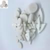 Ventilador de cuello colgante bolsa de aromaterapia pieza de aromaterapia blanco forma redonda núcleo de fibra de algodón pieza de algodón troquelado perforación