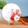 Estilo antiguo chino abanico de flores secas actividad para padres e hijos regalo para el Día del Maestro flor eterna paquete de materiales hechos a mano DIY