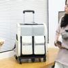 Mala e Bolsa Multifuncional de Aviação para Animais de Estimação para Cães Saindo Maleta de Carrinho Portátil Maleta de Aviação Portátil Multiuso Bolsa para Gatos