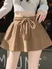 Falda Corta de Diseño Único para Mujer, Falda Anti-Exposición, Ropa de Trabajo Casual y Versátil para Principios de Otoño, Falda Diaria