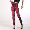 2020wish ebay leggings de mezclilla de imitación mujer delgados cadera elásticos pantalones deportivos de yoga mujer leggings punto