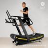 Caminadora comercial de gimnasio sin motor, rastreador de arco, caminadora mecánica asistida, superficie curva