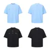 Camiseta de Manga Corta con Texto en Inglés Multiposición para Hombre, Nuevo Estilo Primavera/Verano, Top Casual Holgado Juvenil para Mujer, Moderno