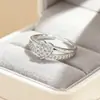 Anillo de Cola de Diamante de Amor de Venta Caliente Transfronterizo Diseño de Nicho para Mujer Moda Versátil Moda Personalizada Anillo Pequeño Anillo de Cola Venta al por Mayor