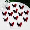 Nuevos accesorios de joyería de Mariposa de Flor resina luminosa combinable mariposa colorida material para uñas joyería para uñas Yiwu