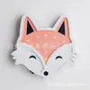 Lámpara de Noche Pequeña de Zorro de Madera con LED Estilo Europeo Lámpara de Mesa Decorativa para Habitación Infantil