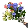 Floco de Neve Azul Flor Artificial Estilo Jardim Monet Arranjo de Flores para Casamento Decoração de Casa Hotel Sala de Estar Ornamentos Flor para Exportação