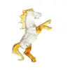 Decoração de Casa Zibo Vidro Animal Colorido Decoração de Carrossel Figura de Cavalo Artesanato de Cristal Ornamento Produto Transfronteiriço