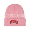 Chapéu de Lã Tendência Europeu e Americano Popular Outono e Inverno Chapéu de Tricô Bordado Backwoods Chapéu Pulôver Hip-Hop