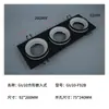 Atacado do fabricante Suporte de copo quadrado embutido GU10, carcaça para downlight, anel de acabamento, suporte para spot GU10