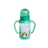 Mamadeira colorida de PP para bebê com alça, boca padrão, 250ml, mamadeira de plástico PP, mamadeira anticólica